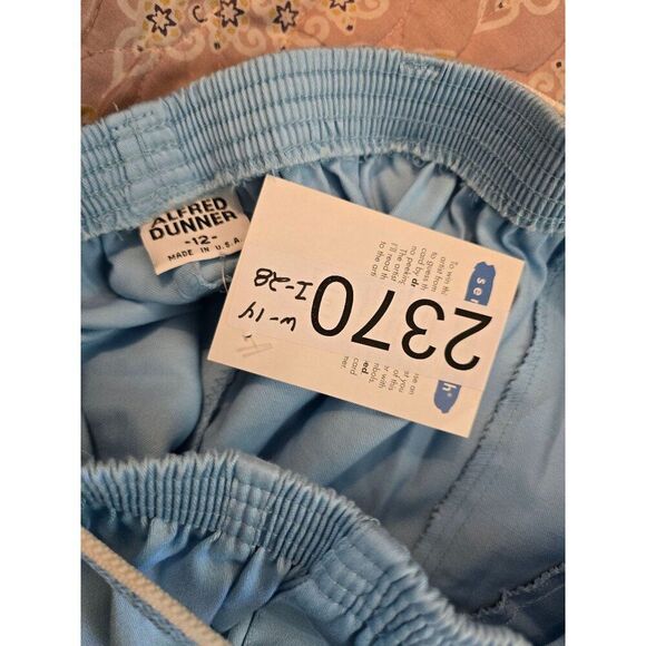 Vintage Alfred Dunner Womens Light Blue Pleated Pants With Belt Size 12 - Picture 8 of 8